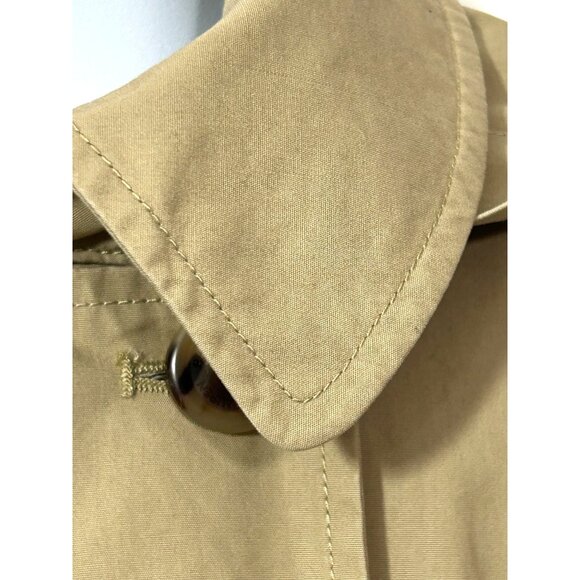Polo Ralph Lauren Girls Trench Coat Khaki 8 Hood Epaulets Classic Belted Cotton - Picture 7 of 16